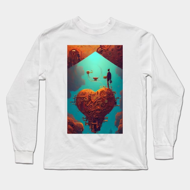 An Artificial Heart Long Sleeve T-Shirt by BryanWhipple